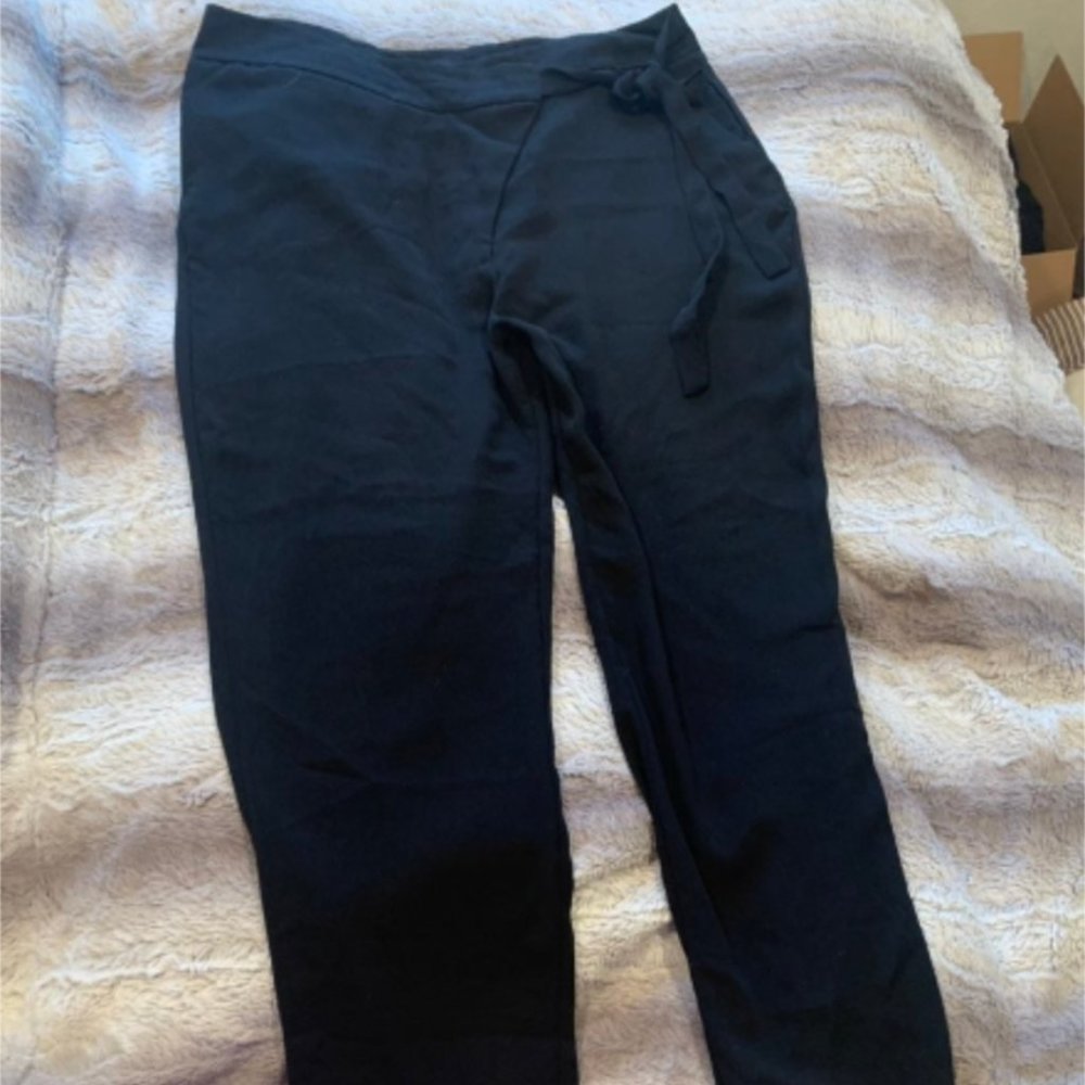 Zara Basic Black Slacks Size L